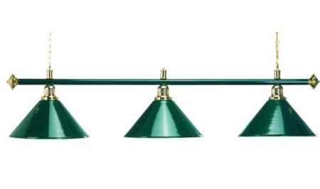 Лампа на 3 плафона «Allgreen», зеленая