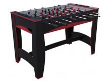 Игровой стол — футбол "Hit" (122x63.5x78.7 см, черно-красный)