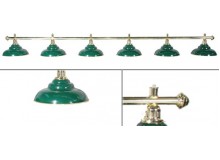 Лампа на 6 плафонов «Ravena» зеленая