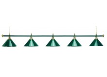 Лампа на 5 плафонов «Allgreen», зеленая